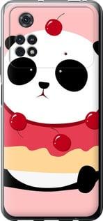 Чехол на Xiaomi Poco M4 Pro Панда с пончиком