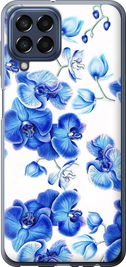 Чехол на Samsung Galaxy M33 M336B Голубые орхидеи