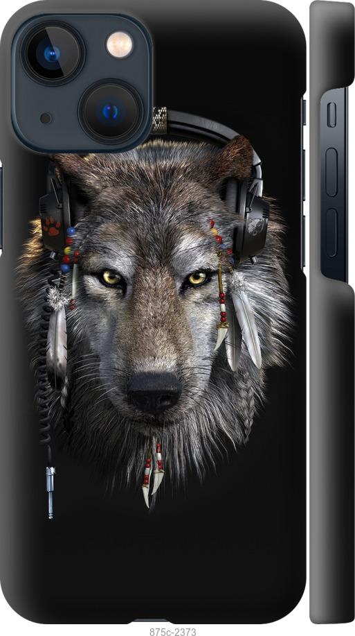 Чехол на iPhone 13 Mini Волк-меломан