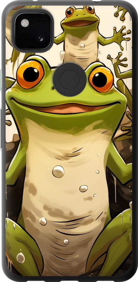 Чехол на Google Pixel 4A Веселая жаба