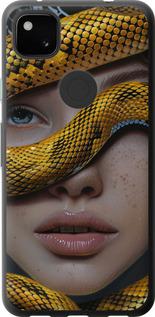 Чехол на Google Pixel 4A Объятия змеи