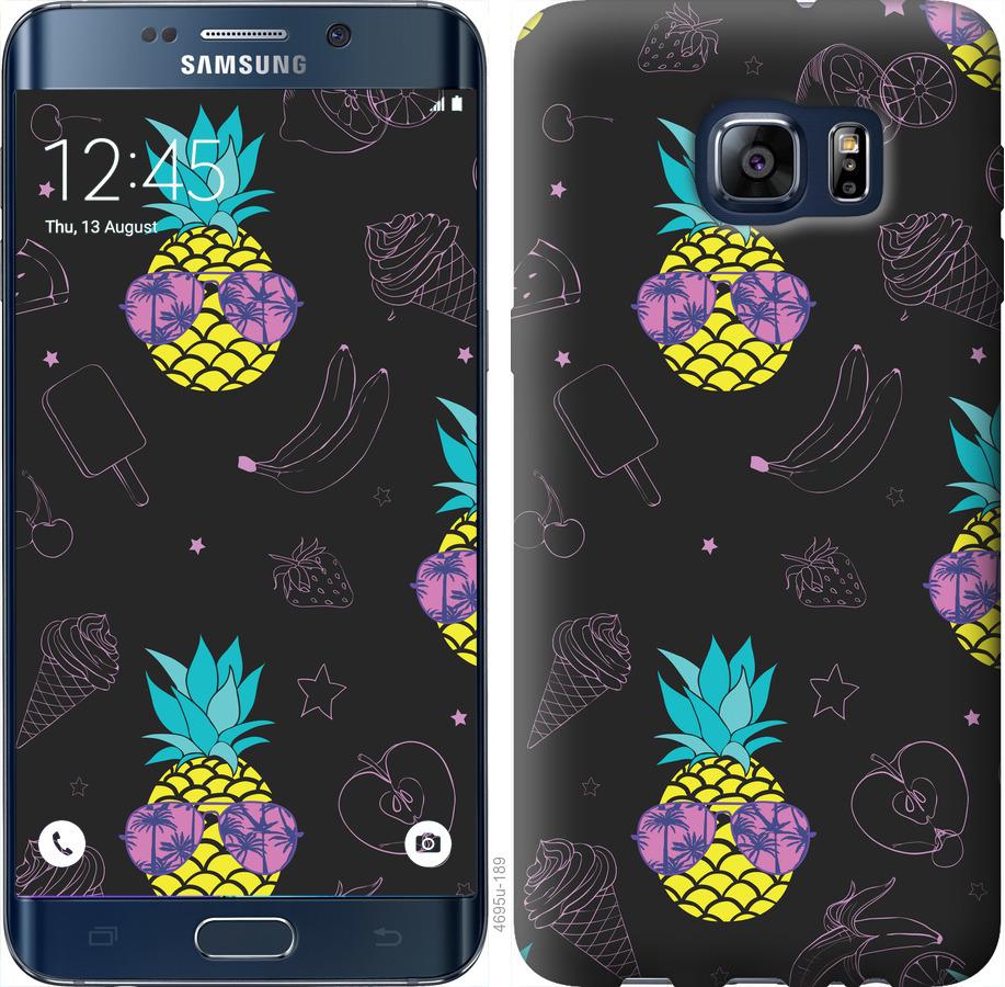 Чехол на Samsung Galaxy S6 Edge Plus G928 Summer ananas