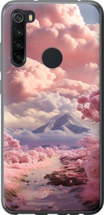 Чехол на Xiaomi Redmi Note 8 Розовые облака