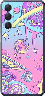 Чехол на Samsung Galaxy M54 Розовая галактика