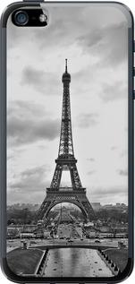 Чехол на iPhone SE Чёрно-белая Эйфелева башня