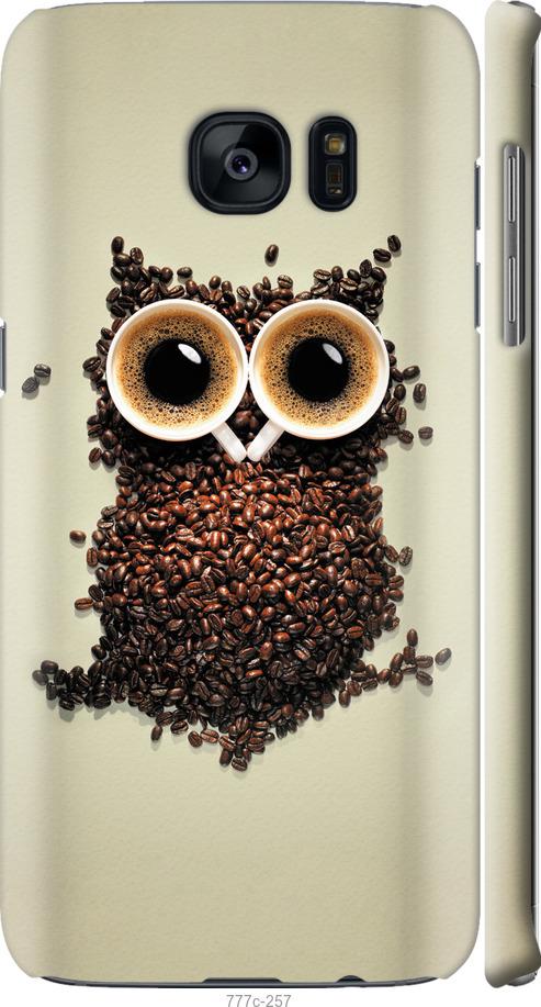 Чехол на Samsung Galaxy S7 Edge G935F Сова из кофе