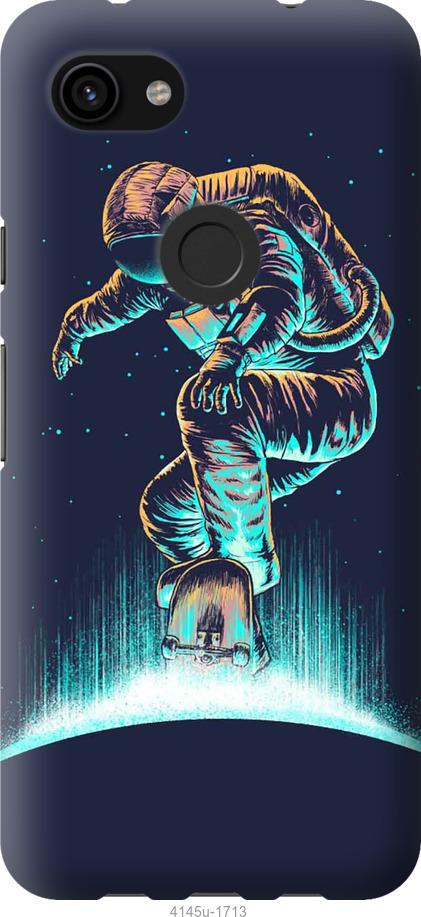 Чехол на Google Pixel 3a XL Космонавт на скейтборде