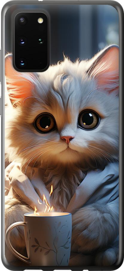 Чехол на Samsung Galaxy S20 Plus White cat
