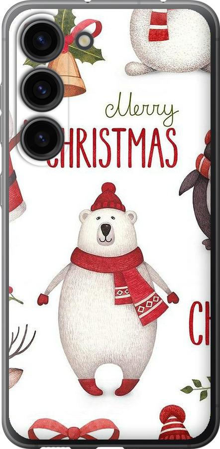 Чехол на Samsung Galaxy S23 Merry Christmas