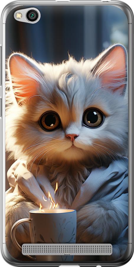 Чехол на Xiaomi Redmi 5A White cat