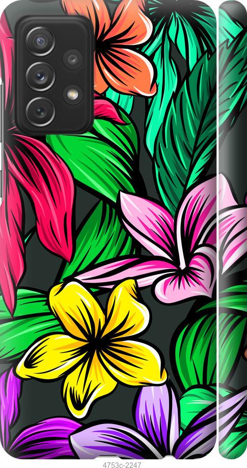 Чехол на Samsung Galaxy A72 A725F Тропические цветы 1