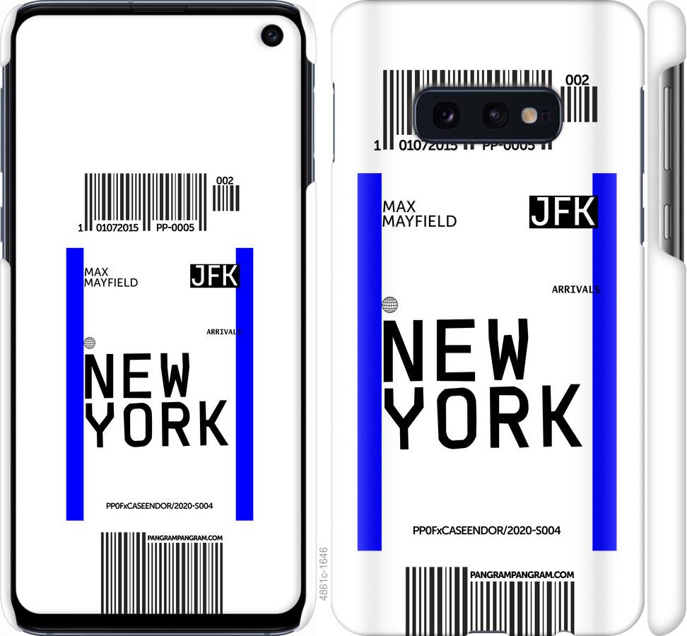 Чехол на Samsung Galaxy S10e New York