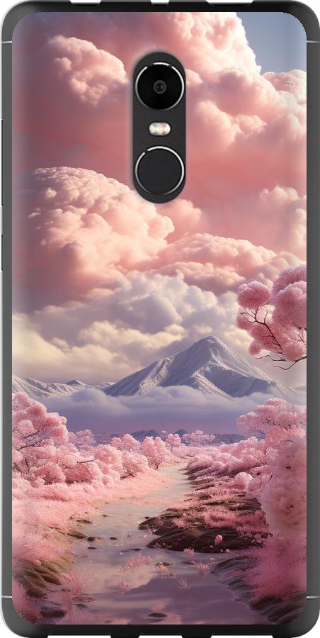 Чехол на Xiaomi Redmi Note 4X Розовые облака