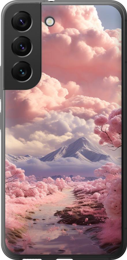 Чехол на Samsung Galaxy S22 Розовые облака