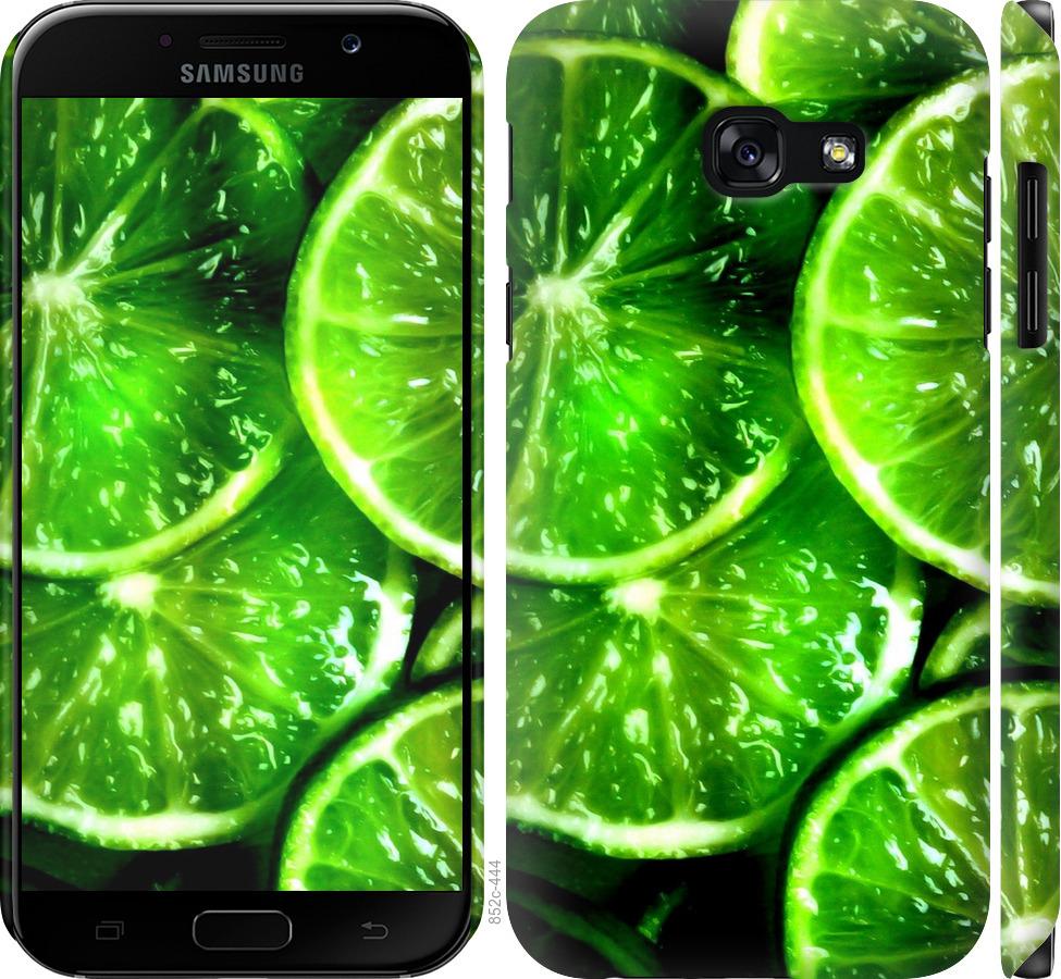 Чехол на Samsung Galaxy A5 (2017) Зелёные дольки лимона