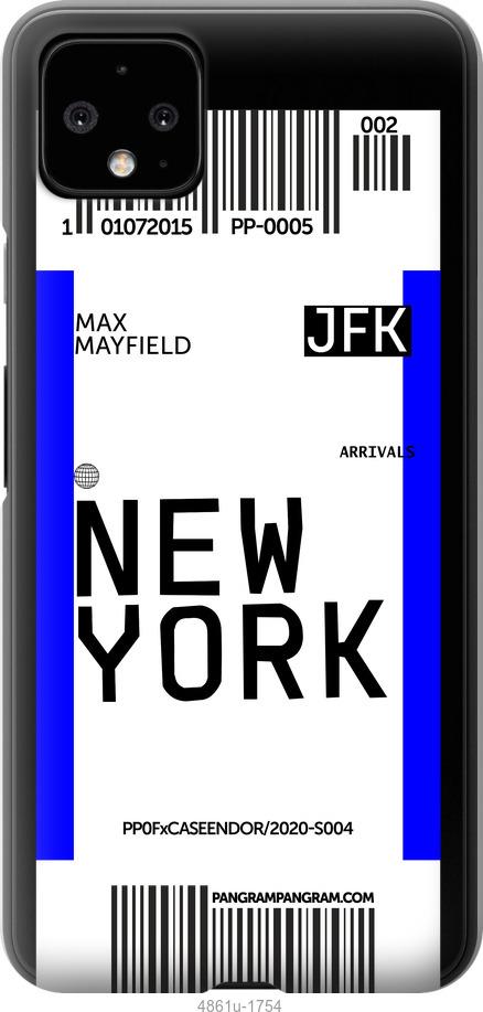 Чехол на Google Pixel 4 XL New York