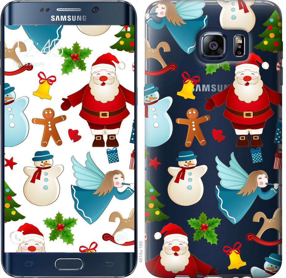 Чехол на Samsung Galaxy S6 Edge Plus G928 Новогодний 1