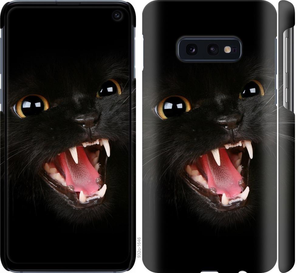 Чехол на Samsung Galaxy S10e Чёрная кошка