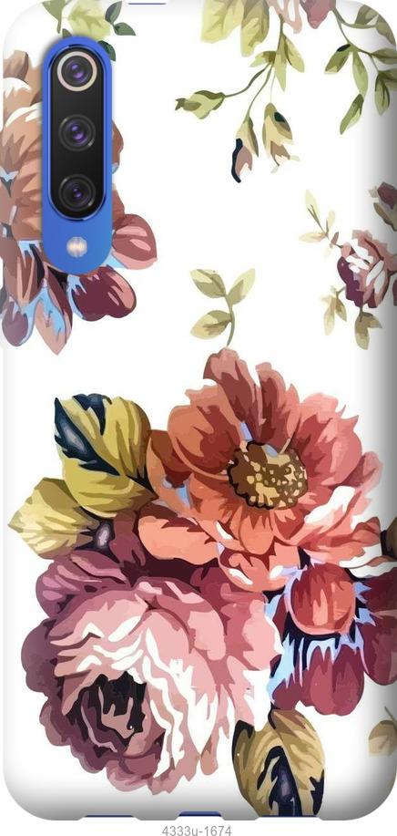 Чехол на Xiaomi Mi 9 SE Vintage flowers