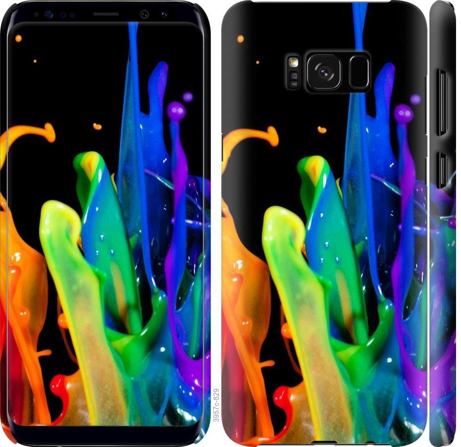 Чехол на Samsung Galaxy S8 брызги краски