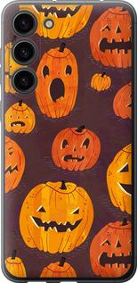 Чехол на Samsung Galaxy S23 Plus Тыквы на Хеллоуин
