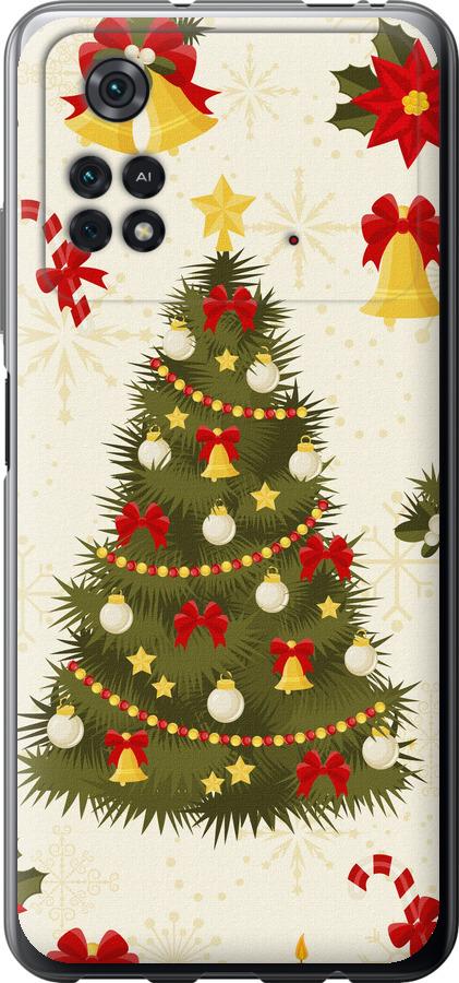 Чехол на Xiaomi Poco M4 Pro Новогодняя елка