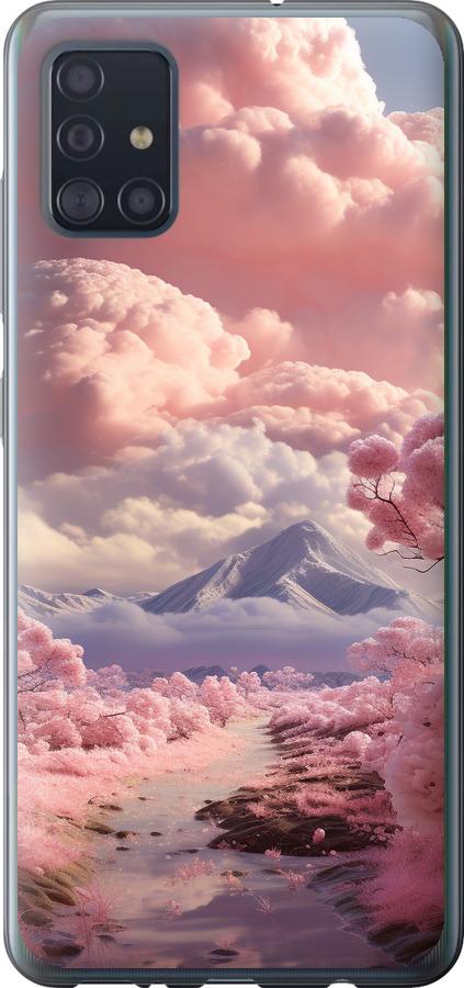 Чехол на Samsung Galaxy A51 2020 A515F Розовые облака