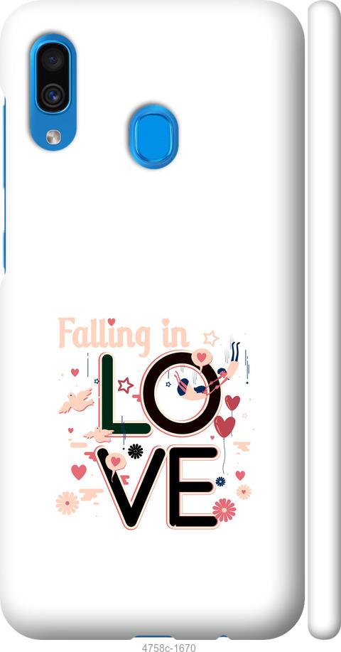 Чехол на Samsung Galaxy A20 2019 A205F falling in love