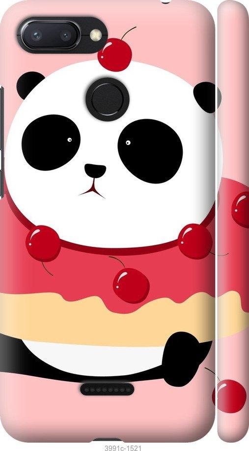 Чехол на Xiaomi Redmi 6 Панда с пончиком