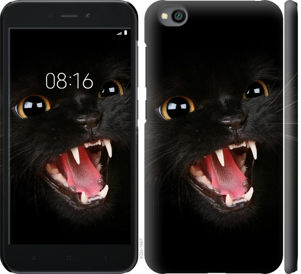Чехол на Xiaomi Redmi Go Чёрная кошка