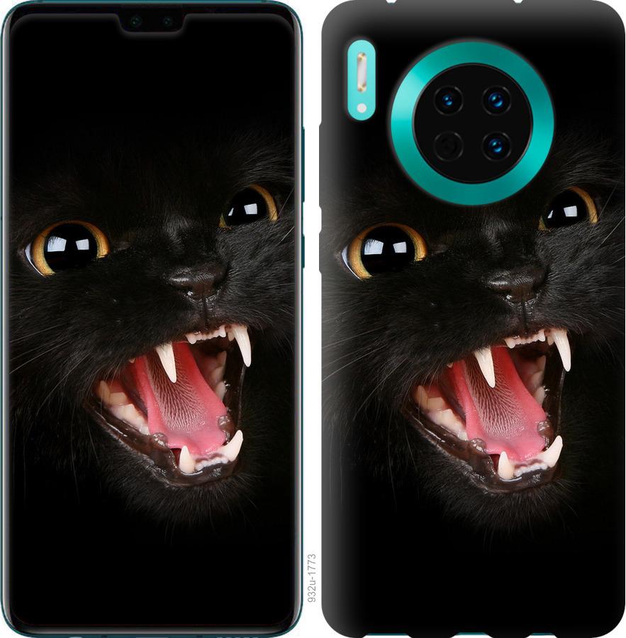 Чехол на Huawei Mate 30 Чёрная кошка