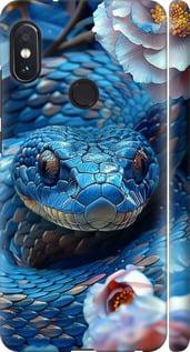 Чехол на Xiaomi Redmi Note 5 Pro Blue Snake