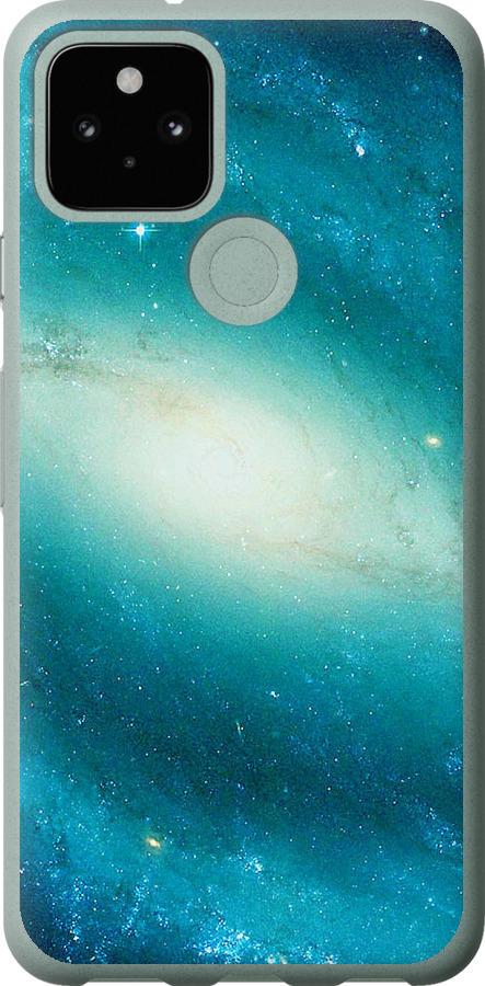 Чехол на Google Pixel 5 Голубая галактика