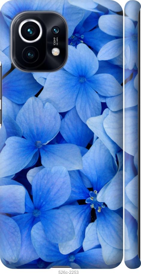 Чехол на Xiaomi Mi 11 Синие цветы