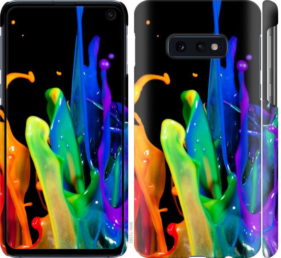 Чехол на Samsung Galaxy S10e брызги краски