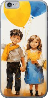 Чехол на iPhone 6s Дети с шариками