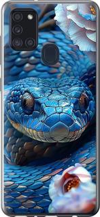 Чехол на Samsung Galaxy A21s A217F Blue Snake