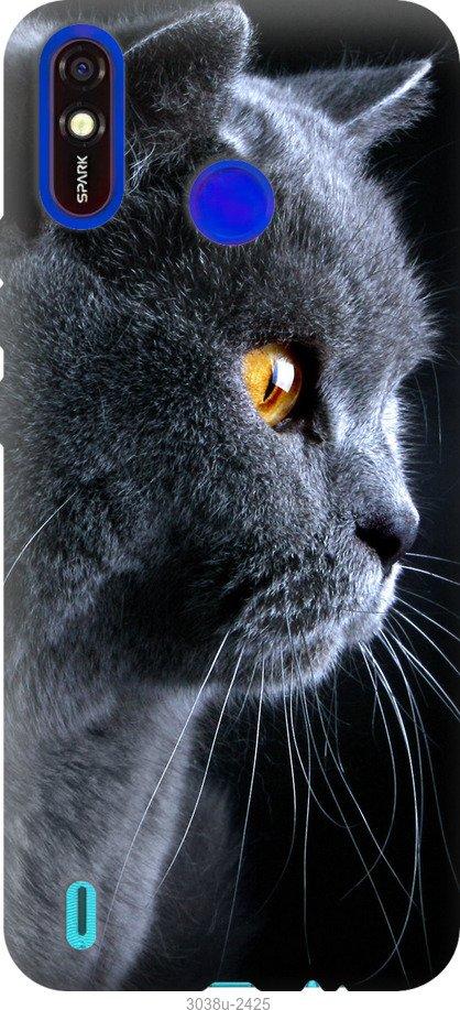 Чехол на Tecno Spark 4 Lite Красивый кот