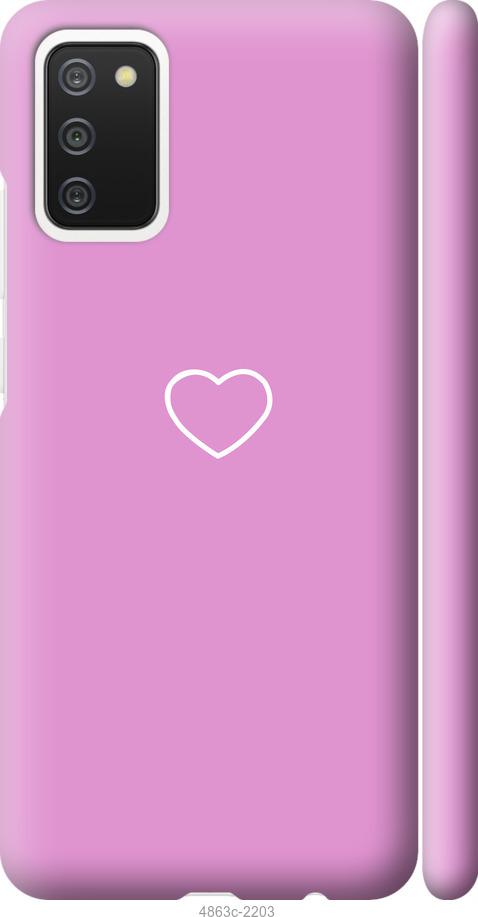 Чехол на Samsung Galaxy A02s A025F Сердце 2