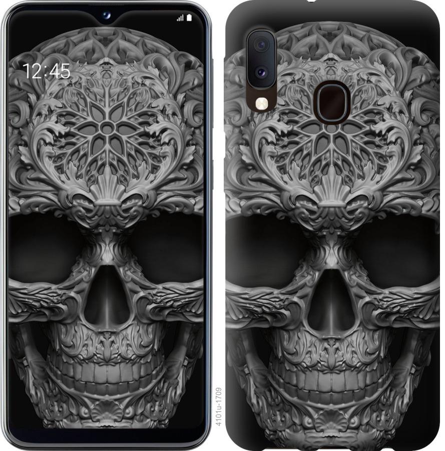 Чехол на Samsung Galaxy A10s A107F skull-ornament