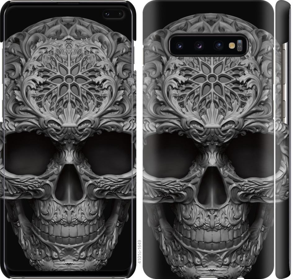 Чехол на Samsung Galaxy S10 Plus skull-ornament