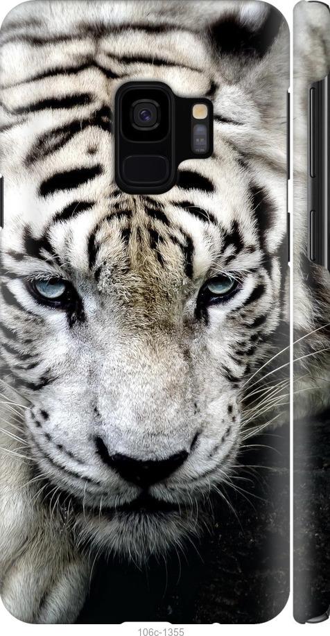 Чехол на Samsung Galaxy S9 Грустный белый тигр