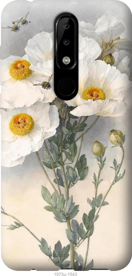 Чехол на Nokia 5.1 Plus Raoul de Longpre. Цветы
