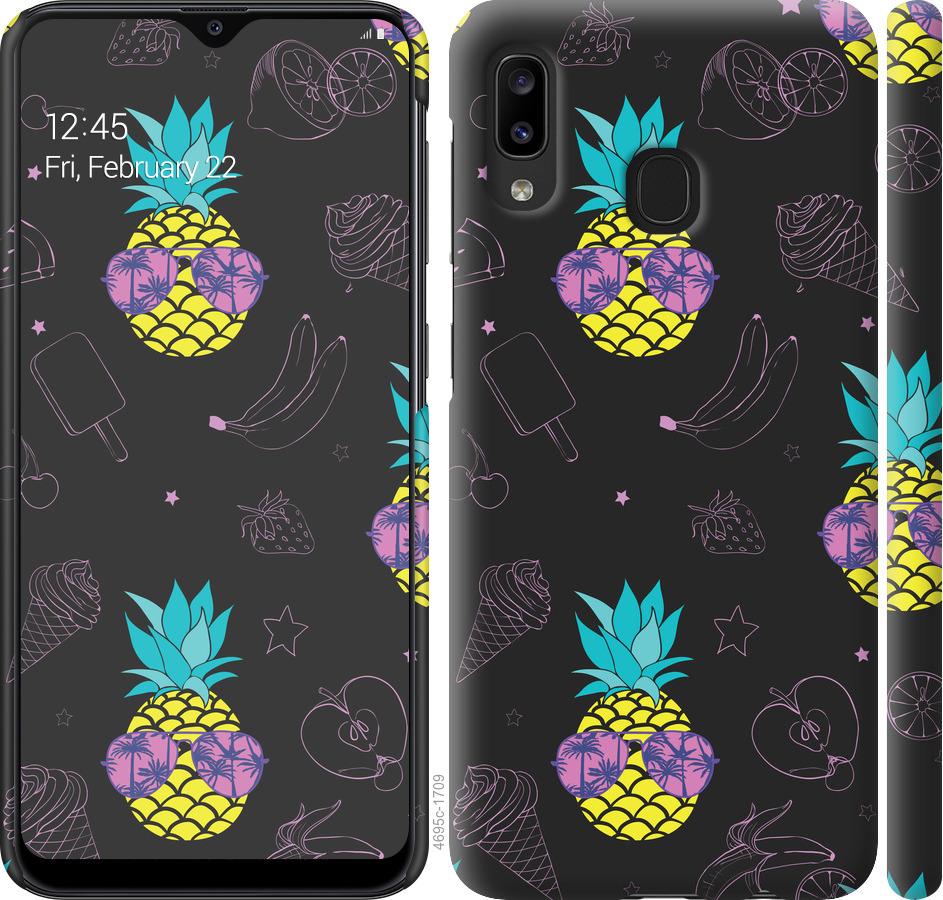 Чехол на Samsung Galaxy A20e A202F Summer ananas