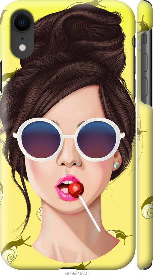 Чехол на iPhone XR Девушка с чупа-чупсом