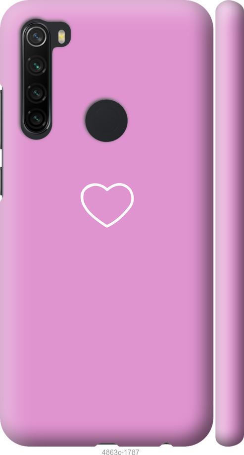 Чехол на Xiaomi Redmi Note 8 Сердце 2