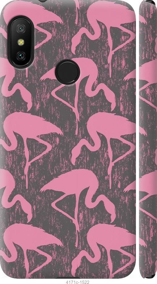 Чехол на Xiaomi Mi A2 Lite Vintage-Flamingos