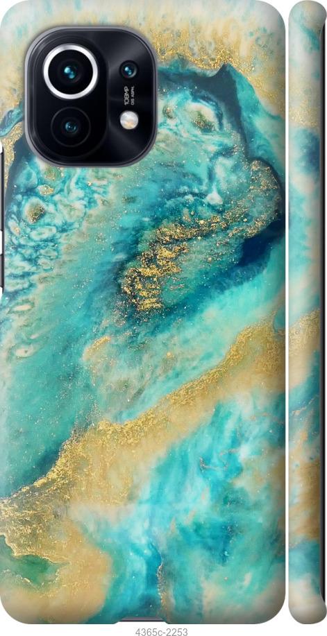 Чехол на Xiaomi Mi 11 Green marble