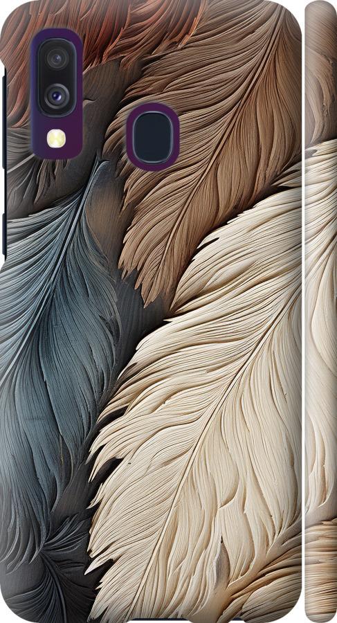 Чехол на Samsung Galaxy A40 2019 A405F Листья в стиле бохо