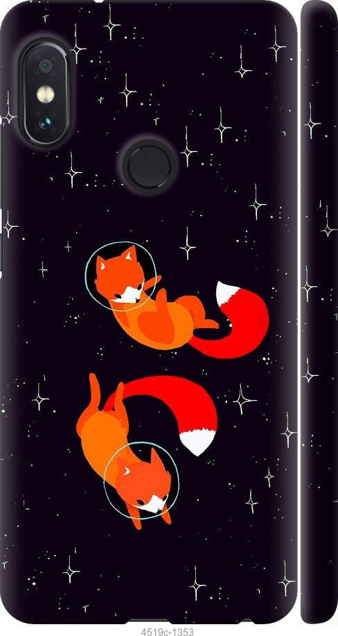 Чехол на Xiaomi Redmi Note 5 Лисички в космосе